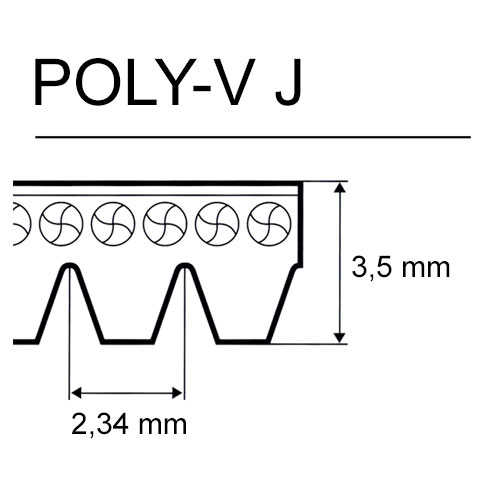 cinghie Poly-V J